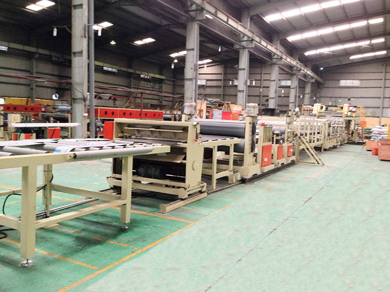 Aluminum-plastic composite panel production line