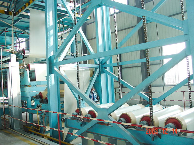 Steel coating production line