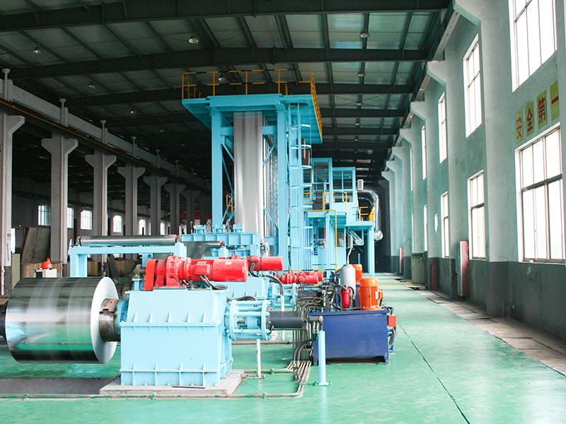 Steel coating production line